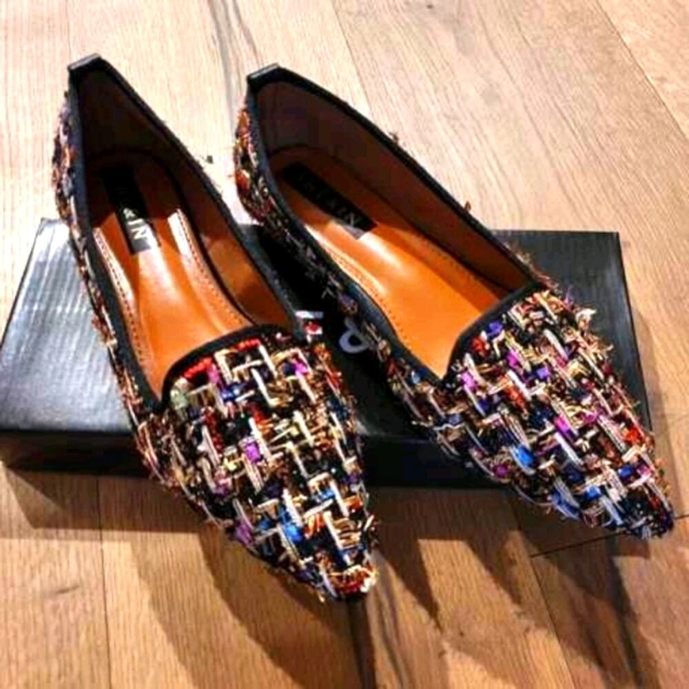 Pointed Tweed Flats US 7.5